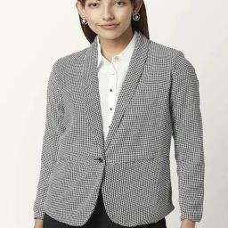 Annabelle by Pantaloons Grey Printed Blazer-picture-30