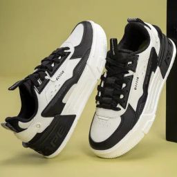 Red Tape Women's Slam Dunk Classics Black & White Sneakers-image-52