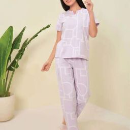 Sweet Dreams Purple Printed Pyjama Set-picture-43