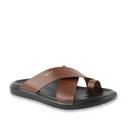 MediFeet Men's Tan Toe Ring Sandals-image-68