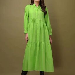 Purvaja Green Regular Fit Dress-picture-13