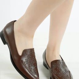Rag & Co Women's Brown Casual Loafers-image-2