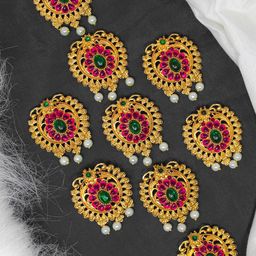 NAGNESHI ART Women Beaded Bobby Pins-image-32