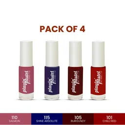 Neyah Set Of 4 Playin Pastel Nail Polish - 7ml Each -Combo 101 image 3