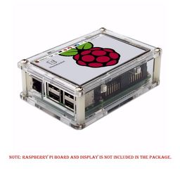 Raspberry Pi 3 3.5 inch LCD Case Clear Acrylic Protective Case for Raspberry Pi 3, 2 Model B and B+ 3.5 Inch LCD Touch Screen - RS1013Raspberry Pi 3 3.5 inch LCD Case Clear Acrylic Protective Case for Raspberry Pi 3, 2 Model B and B+ 3.5 Inch LCD Touch Screen - RS1013 image 1
