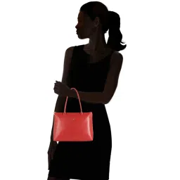 Baggit Red Solid Medium Tote image 2