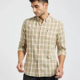 The Bear House Multi Cotton Slim Fit Checks Shirt-image-39