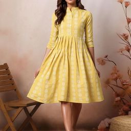Moda Rapido Floral Striped Fit & Flare Dress-picture-37