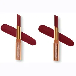 ME-ON Set of 2 Matte Vogue None-Transfer Lipsticks - Shade 10 & 13-17