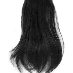 Stasia Street Natural Black Clip-In Bangs-picture-13