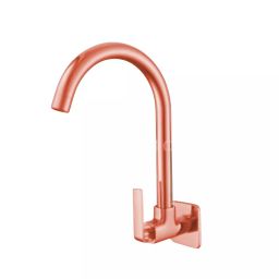 CERA RUBY Basin Mixer Quarter Turn Wall Mount PVD Finish Rose Gold, F1005252RG-image-96