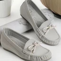 Carlton London Women's Grey Casual Loafers-image-35