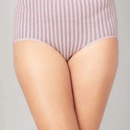 Clovia Pink Cotton Regular Fit Printed Panties-image-74