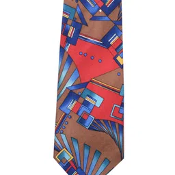 Tossido Multicoloured Printed Silk Broad Tie-picture-4
