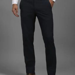 Louis Philippe Black Slim Fit Trousers-image-44