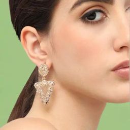 Sohi Gold Plated Designer Party Drop Earrings-33
