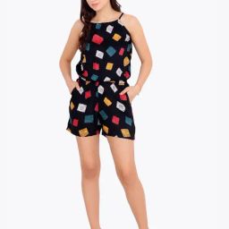 Cation Black Printed Playsuit-picture-25