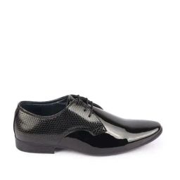 Fausto Men's Black Derby Shoes-picture-29
