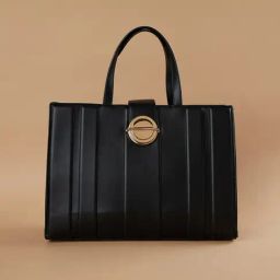 Code by Lifestyle Black Textured Handbag-70