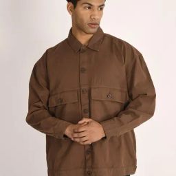 Bene Kleed Brown Solid Jackets-image-96
