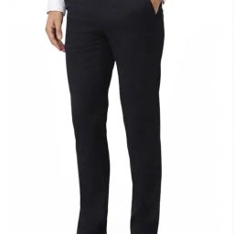 Van Heusen Navy Slim Fit Trousers-image-72