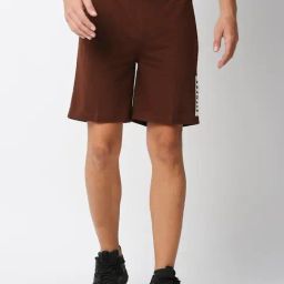 Fitz Brown Slim Fit Shorts-32