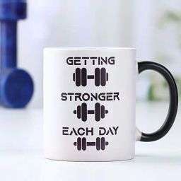 FNP Multicolor Ceramic Getting Stronger Each Day Magic Mug (325ml)-image-64