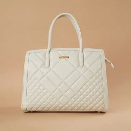 Code by Lifestyle Grey Quilted Handbag-0
