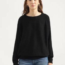 United Colors of Benetton Black Cotton Regular Fit Sweater-23