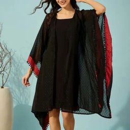 The Kaftan Company Black Solid Kaftan-image-69