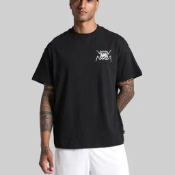 Puma Black Cotton Relaxed Fit Sports T-Shirt-image-85