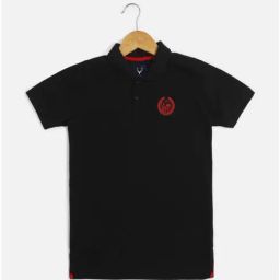 Allen Solly Boys Black Solid T-shirt-image-51
