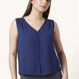 Annabelle by Pantaloons Navy Regular Fit Top-picture-39