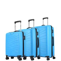 Skybags Max Blue Textured Hard Trolley Bag Pack of 3 - 55 cms, 67 cms & 79 cms-image-75