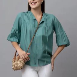 PURYS Blue Regular Fit Top-picture-17