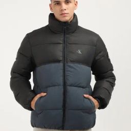 Calvin Klein Black Regular Fit Quilted Jacket-picture-22