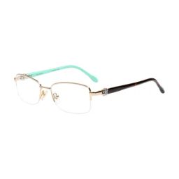 Ted Smith Festive Gold Rectangular Eye Frames For Women-image-26