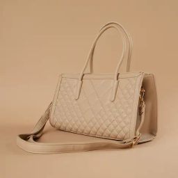 Code by Lifestyle Camel Quilted Handbag image 3