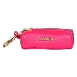 SASSORA Qiu Pink Textured Small Pouch-image-50
