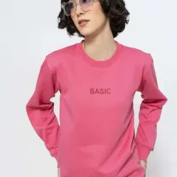 Lounge Dreams Pink Plain Sweatshirt-picture-43