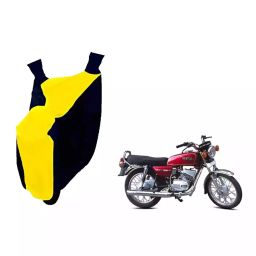 Auto Pearl Waterproof Two Wheeler Cover For Yamaha RX 100 (Yellow & Blue)-image-99