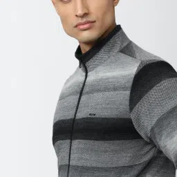 Van Heusen Multi Regular Fit Striped Reversible Jacket image 5