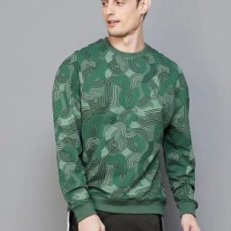 Fame Forever by Lifestyle Sage Cotton Regular Fit Printed Sweatshirt-image-34