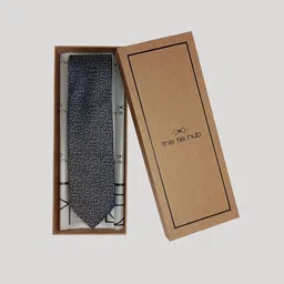 The Tie Hub Men Floral Woven Design Silk Broad Tie-16