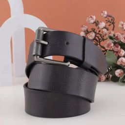 Aditi Wasan CORE 24 Black Leather Textured Casual Belt for Men-10