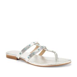 Tao Paris Silver Egypt T-Strap Sandals-55