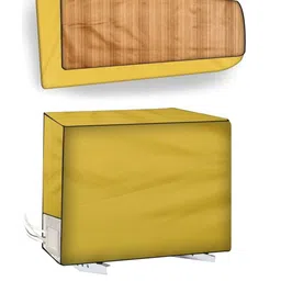 The Furnishing Tree Yellow Printed Air Conditioner Cover-32