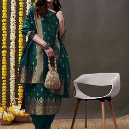 KALINI Regular Kurta with Salwar & With Dupatta image 4