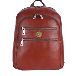HiLEDER Unisex Pure Premium Ndm Leather Spacious Formal Laptop Backpack-image-21