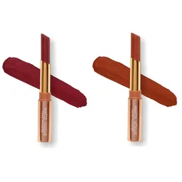 ME-ON Set of 2 Matte Vogue None-Transfer Lipsticks - Shade 10 & 16-11